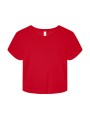 BELLA-CANVAS WOMEN'S MICRO RIB BABY TEE solid red blend personnalisable