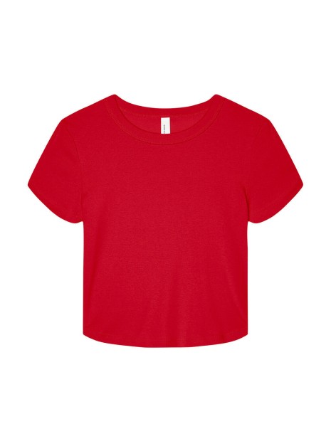 BELLA-CANVAS WOMEN'S MICRO RIB BABY TEE solid red blend personnalisable