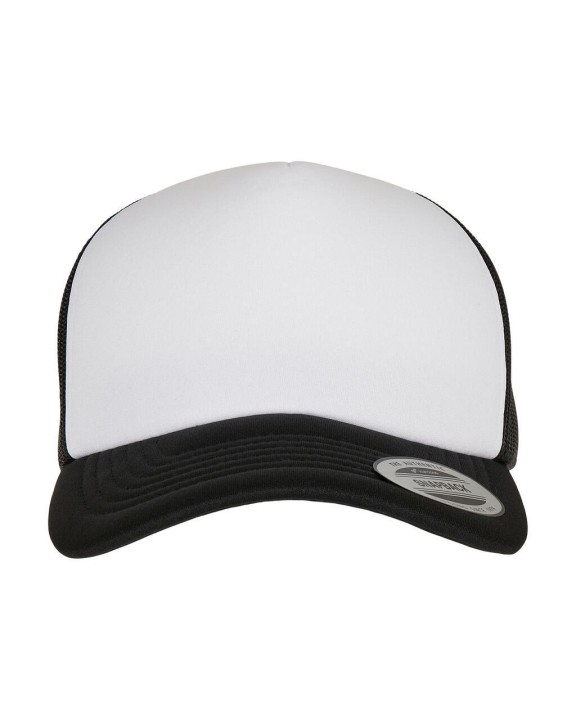 Casquette personnalisable FLEXFIT Classic Curved Foam Trucker Cap – White Front