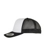 FLEXFIT Classic Curved Foam Trucker Cap – White Front Kappe personalisierbar