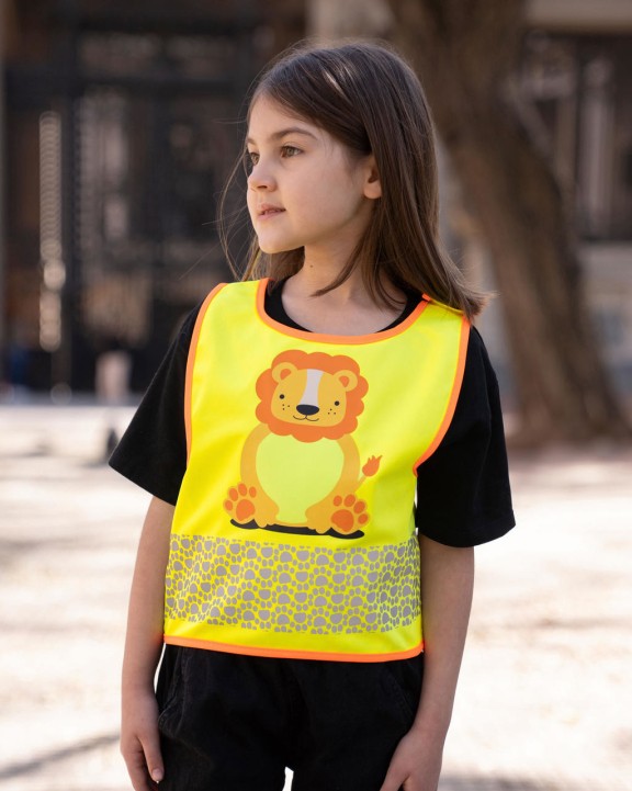 KORNTEX Children's Safety Vest Funtastic Wildlife Warnweste personalisierbar