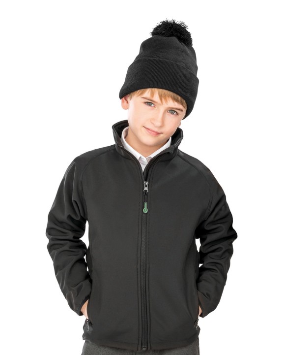 RESULT Recycelte Softshelljacke 2 Lagen Kind Softshell personalisierbar