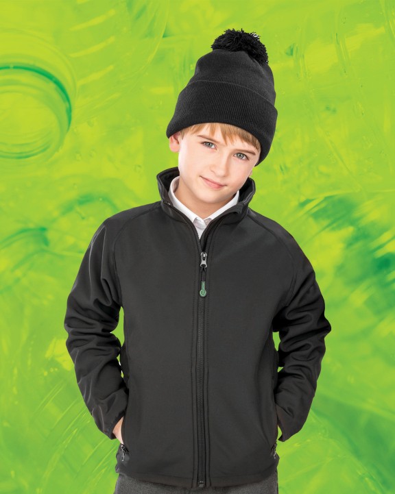 RESULT Recycelte Softshelljacke 2 Lagen Kind Softshell personalisierbar
