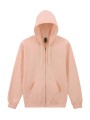 GILDAN SOFTSTYLE MIDWEIGHT FLEECE ADULT FULL ZIP HOODED SWEATSHIRT Dusty Rose personnalisable