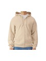 GILDAN SOFTSTYLE MIDWEIGHT FLEECE ADULT FULL ZIP HOODED SWEATSHIRT beige personnalisable