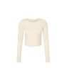 T-shirt BELLA-CANVAS WOMEN'S MICRO RIB LONG SLEEVE BABY TEE voor bedrukking &amp; borduring
