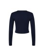 T-shirt BELLA-CANVAS WOMEN'S MICRO RIB LONG SLEEVE BABY TEE voor bedrukking &amp; borduring