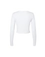 T-shirt BELLA-CANVAS WOMEN'S MICRO RIB LONG SLEEVE BABY TEE voor bedrukking &amp; borduring
