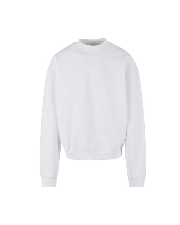 Sweater BUILD YOUR BRAND ULTRA HEAVY COTTON CREWNECK voor bedrukking &amp; borduring