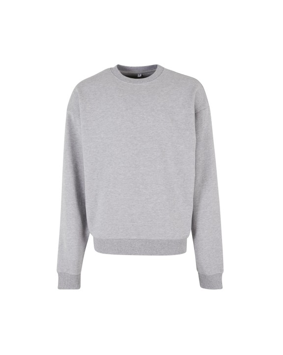 Sweater BUILD YOUR BRAND ULTRA HEAVY COTTON CREWNECK voor bedrukking &amp; borduring