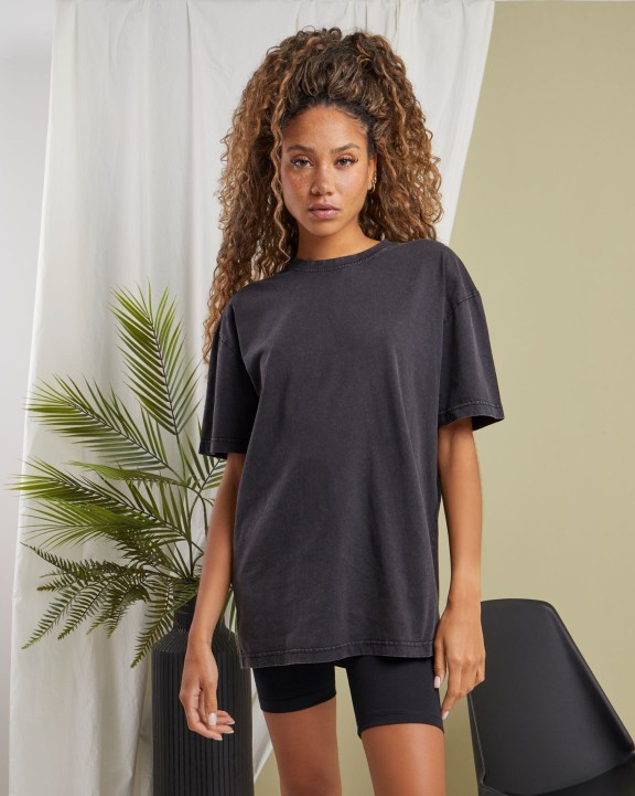 T-shirt personnalisable BUILD YOUR BRAND LADIES OVERSIZED ACID WASH TEE