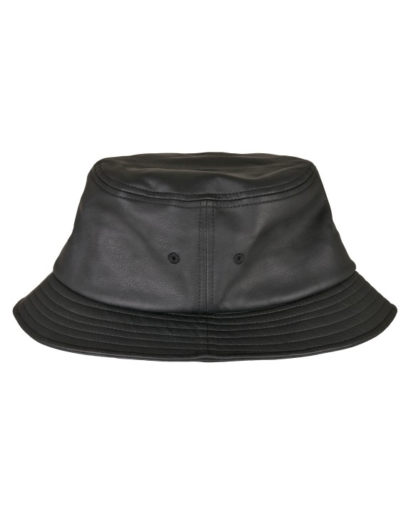 FLEXFIT Imitation Leather Bucket Hat Bob-Muetze personalisierbar