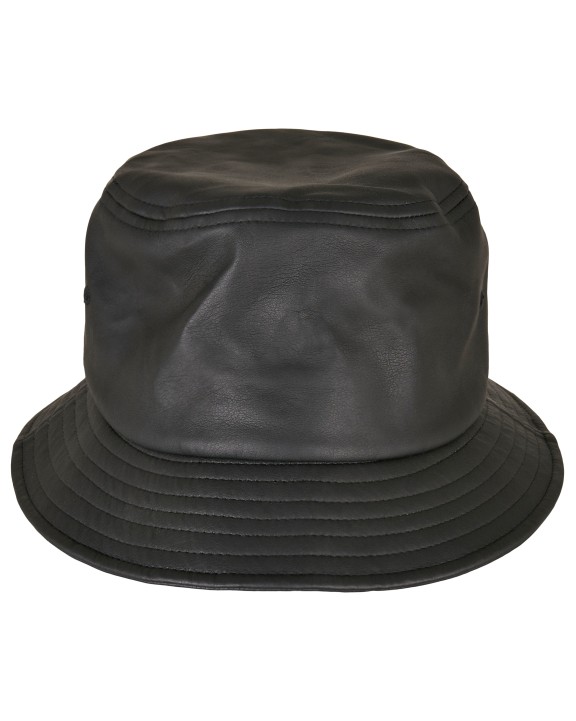 FLEXFIT Imitation Leather Bucket Hat Bob-Muetze personalisierbar