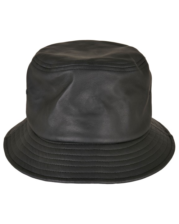FLEXFIT Imitation Leather Bucket Hat Bob-Muetze personalisierbar