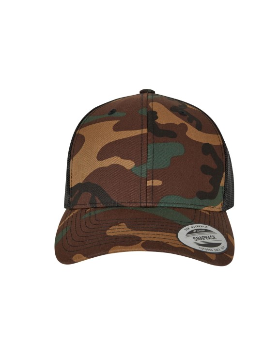 Petje FLEXFIT RETRO TRUCKER CAMO voor bedrukking &amp; borduring