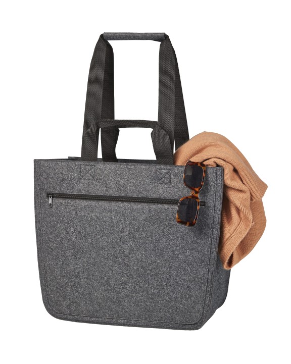 Tas & zak HALFAR Felt Shopper Softbasket voor bedrukking &amp; borduring