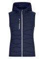 JAMES & NICHOLSON Ladies´ Hybrid Vest Bleu marine/ bleu marine personnalisable