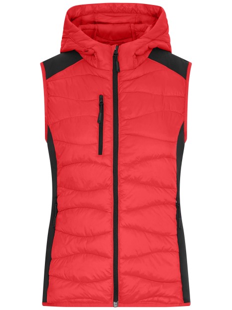 JAMES & NICHOLSON Ladies´ Hybrid Vest  personnalisable