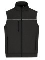 JAMES & NICHOLSON Hybrid Workwear Vest carbon/black personnalisable