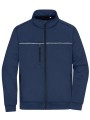 JAMES & NICHOLSON Hybrid Workwear Jacket Bleu marine/ bleu marine personnalisable