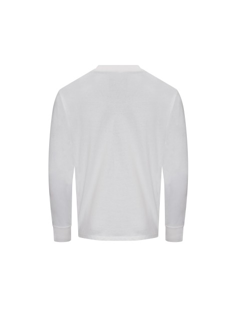 AWDIS OVERSIZE 100 LONG SLEEVE T blanc personnalisable