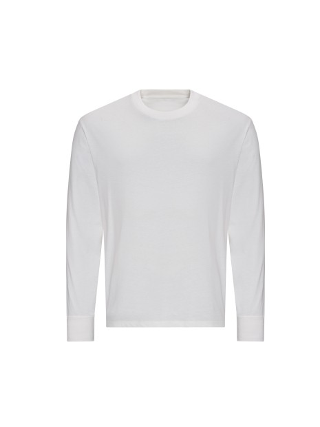 AWDIS OVERSIZE 100 LONG SLEEVE T blanc personnalisable