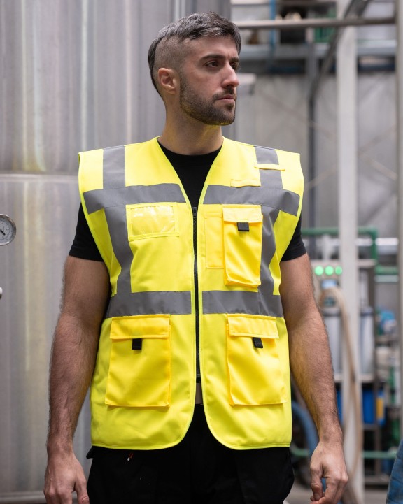 KORNTEX PADDED COMFORT EXECUTIVE SAFETY VEST "WISMAR" Warnweste personalisierbar