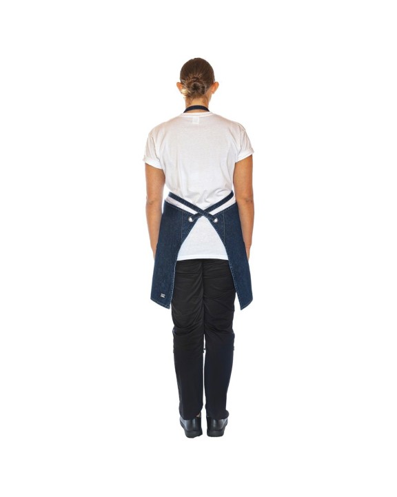 Tablier personnalisable LE CHEF Utility Apron Bib Washed Denim