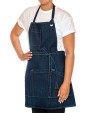 Tablier personnalisable LE CHEF Utility Apron Bib Washed Denim