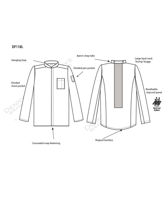 Veste personnalisable LE CHEF Prep Jacket Longsleeve