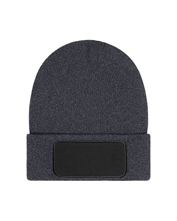 MYRTLE BEACH Beanie with Patch - Thinsulate Mütze, Schal & Handschuh personalisierbar