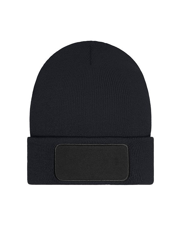 MYRTLE BEACH Beanie with Patch - Thinsulate Mütze, Schal & Handschuh personalisierbar