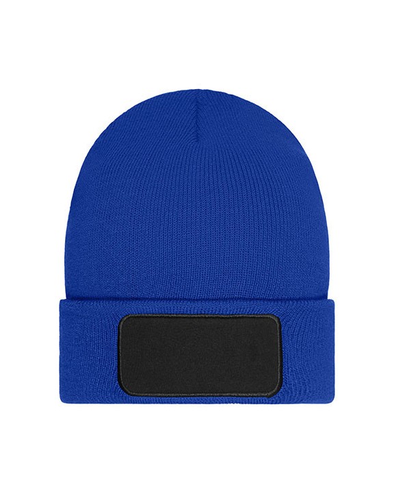 MYRTLE BEACH Beanie with Patch - Thinsulate Mütze, Schal & Handschuh personalisierbar