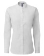 PREMIER Women´s Banded Collar Grandad Shirt Hemd personalisierbar