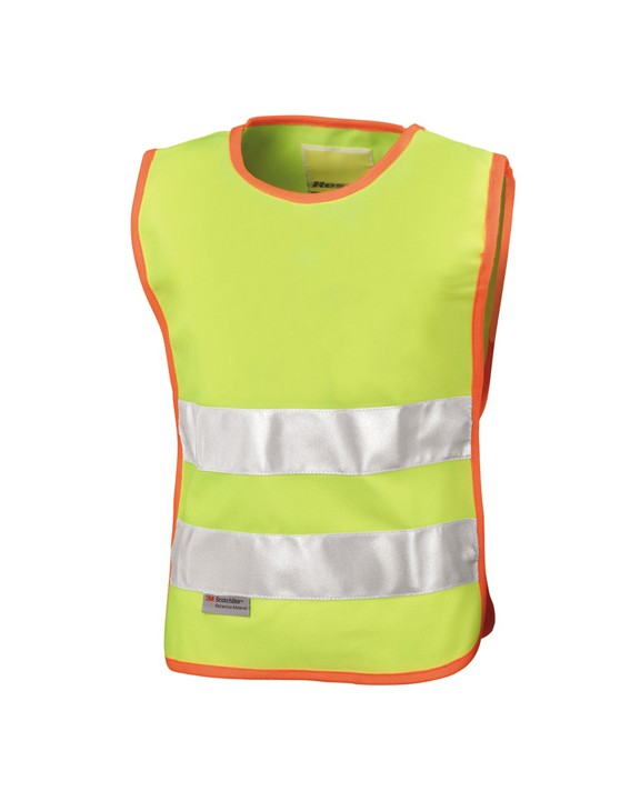 RESULT R212J Fluo overgooier kinderen Warnweste personalisierbar