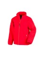 RESULT RECYCLED 2-LAYER PRINTABLE JUNIOR SOFTSHELL JACKET rouge personnalisable