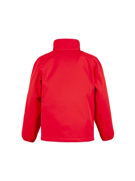 RESULT RECYCLED 2-LAYER PRINTABLE JUNIOR SOFTSHELL JACKET rouge personnalisable