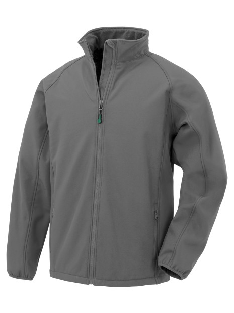 RESULT RECYCLED 2-LAYER PRINTABLE JUNIOR SOFTSHELL JACKET gris personnalisable