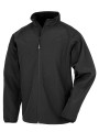 RESULT Recycled 2-Layer Printable Youth Softshell Jacket noir personnalisable
