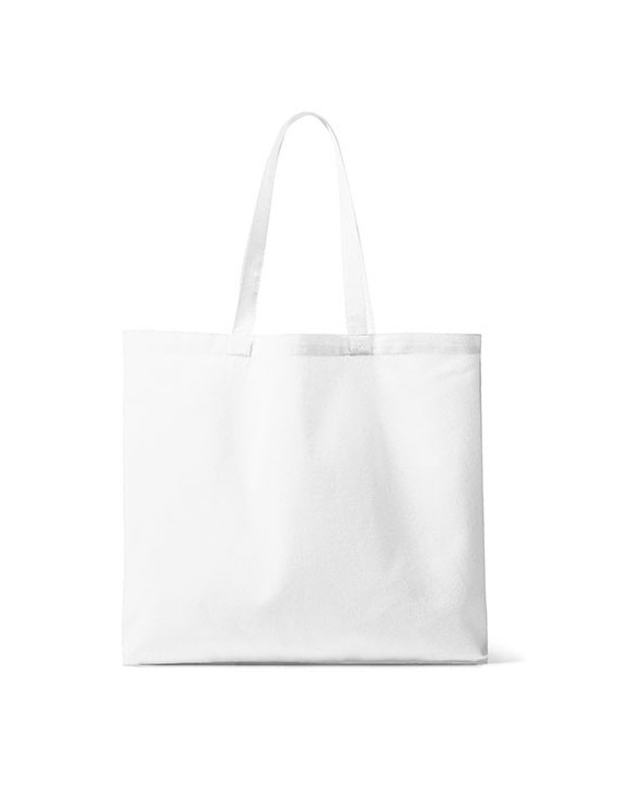 HALINK Organic Canvas Carrier Bag Medium Long Handle London 02 Tasche personalisierbar