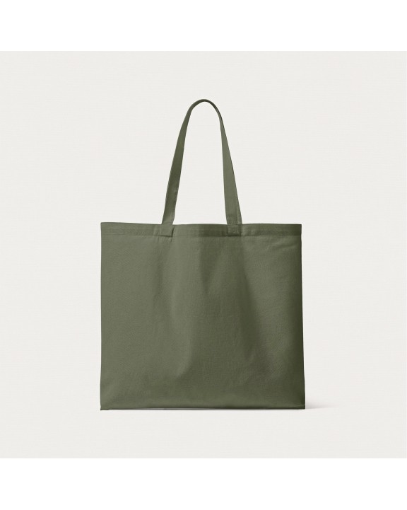 HALINK Organic Canvas Carrier Bag Medium Long Handle London 02 Tasche personalisierbar