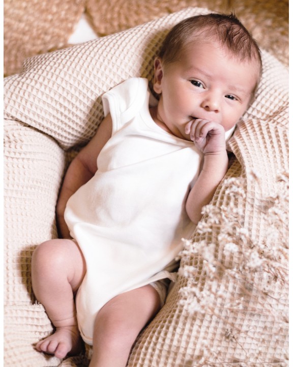 Article bébé personnalisable LINK KIDS WEAR Organic Baby Bodysuit Sleeveless Rebel 03