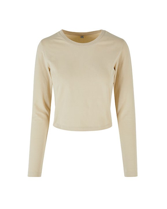 T-shirt personnalisable BUILD YOUR BRAND Ladies Short Longsleeve Tee