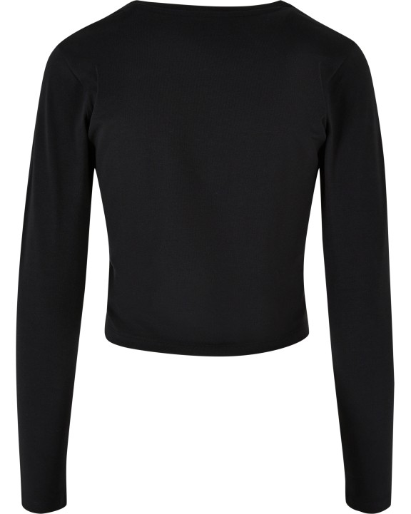 T-shirt personnalisable BUILD YOUR BRAND Ladies Short Longsleeve Tee