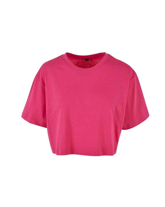 T-shirt BUILD YOUR BRAND LADIES SHORT OVERSIZED TEE voor bedrukking &amp; borduring