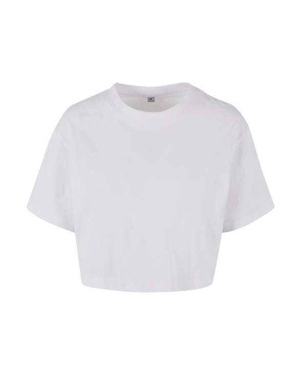T-shirt BUILD YOUR BRAND LADIES SHORT OVERSIZED TEE voor bedrukking &amp; borduring