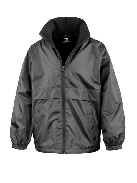 RESULT Youth Microfleece Lined Jacket noir personnalisable