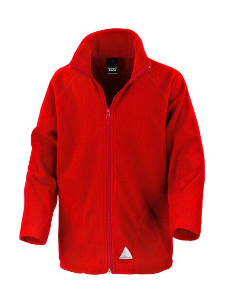 RESULT Junior Microfleece Jacket rouge personnalisable