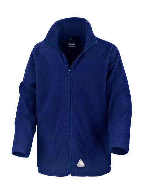 RESULT Junior Microfleece Jacket bleu royal personnalisable