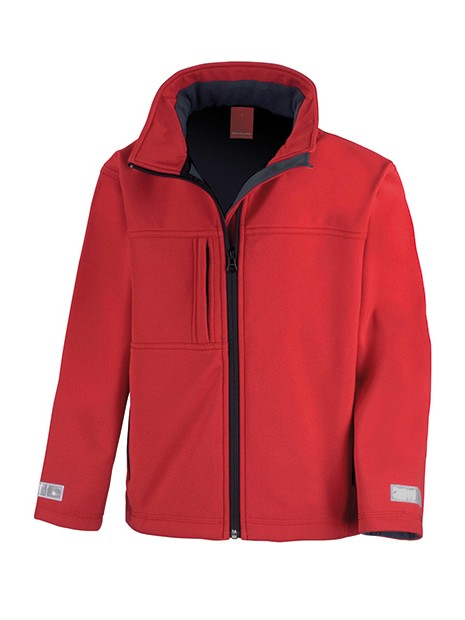 RESULT Junior Classic Soft Shell Jacket rouge personnalisable